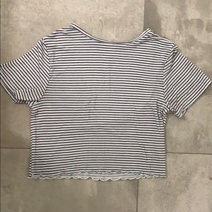 striped pac sun cropped tee